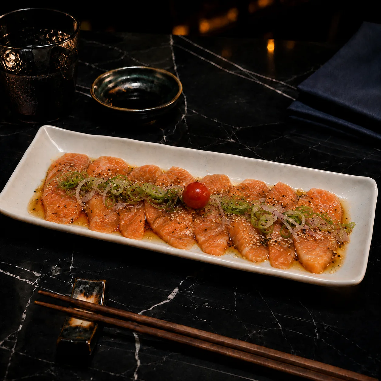 Carpaccio de saumon YORU Montparnasse